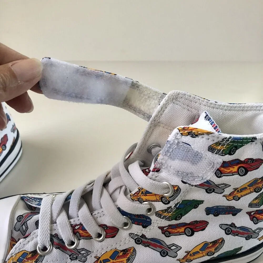Converse All Star Hi Tops Easy On Cars Design Youth Size 3 - 21.5 CM